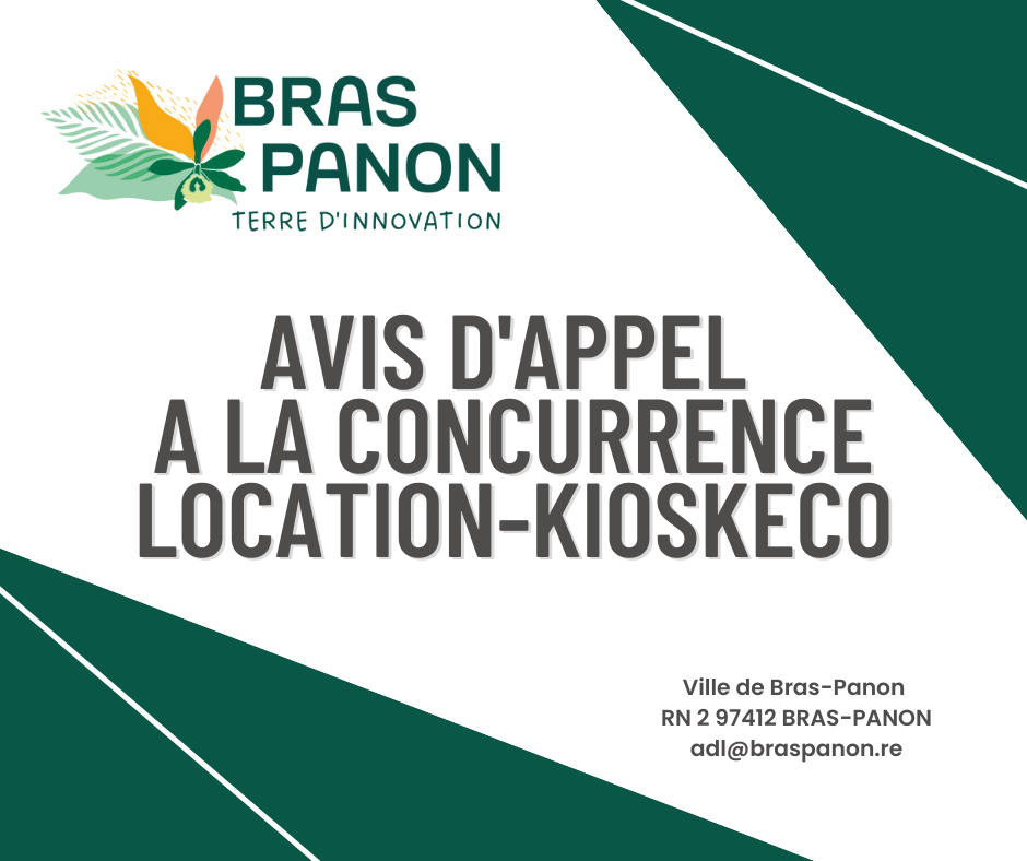 APPEL A CANDIDATURES LOCATION D’UN MODULE TYPE KIOSKECO PLACE DU 20 DECEMBRE